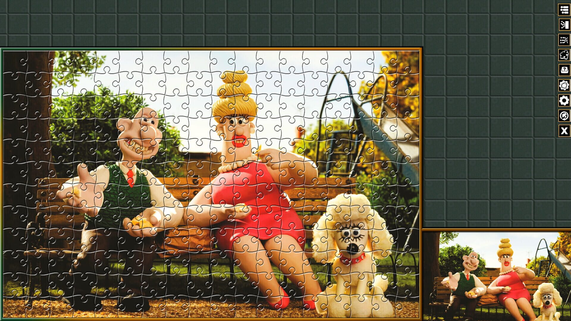 Pixel Puzzles Aardman Jigsaws: Wallace & Gromit - A Matter Of Loaf And Death - Screenshot