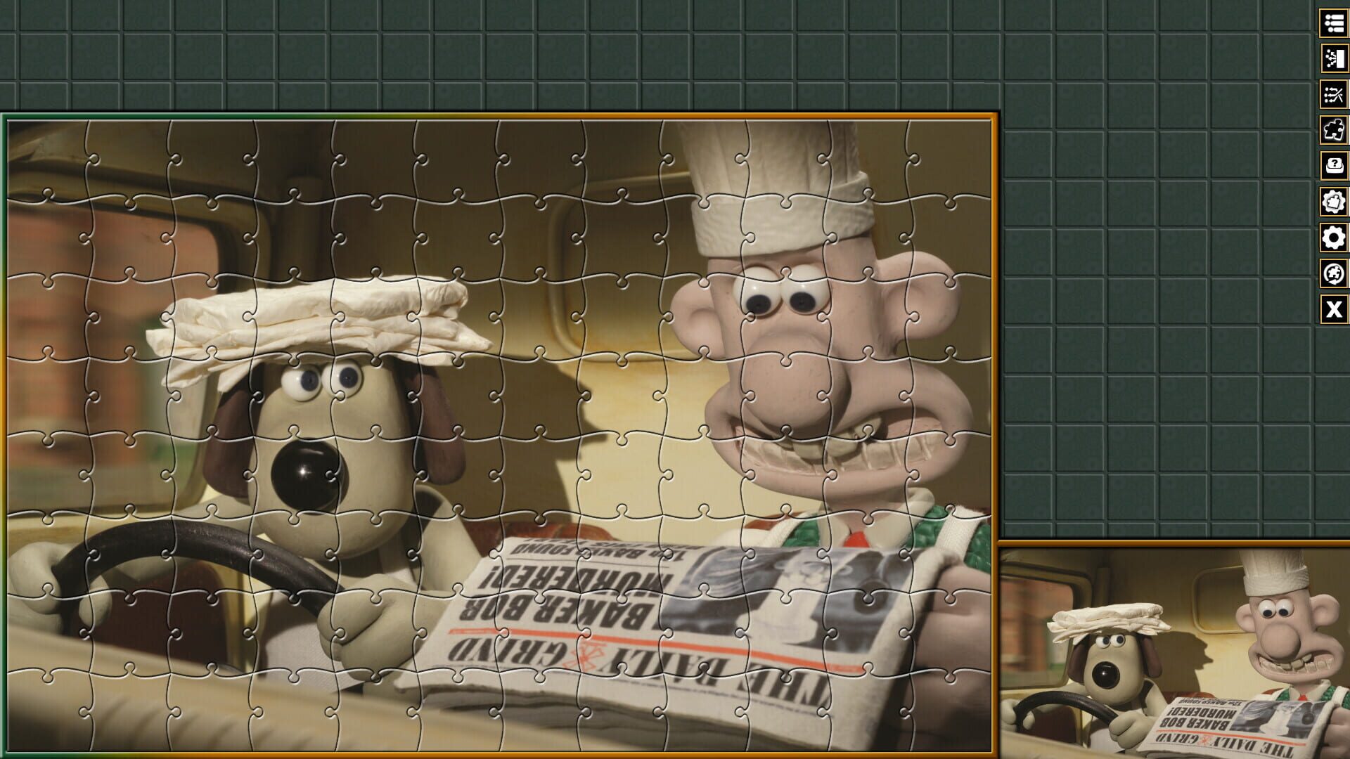 Pixel Puzzles Aardman Jigsaws: Wallace & Gromit - A Matter Of Loaf And Death - Screenshot