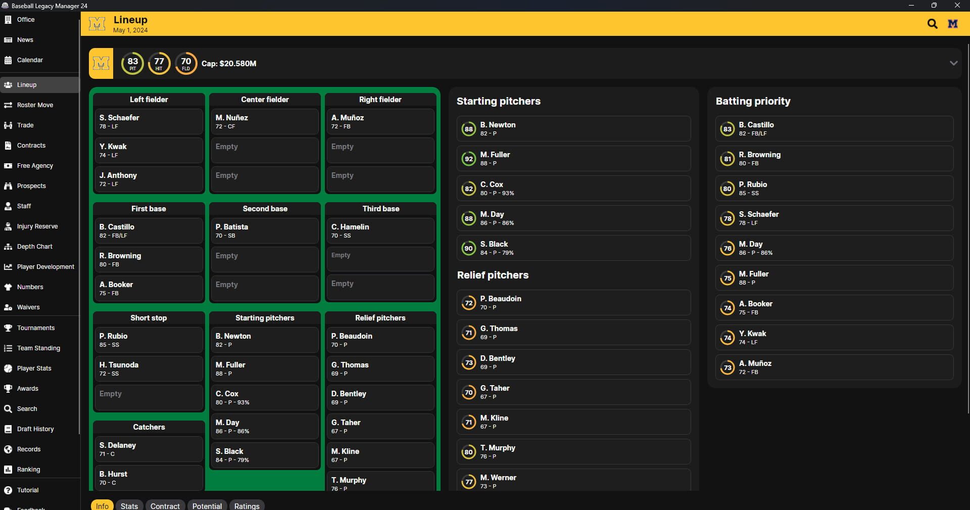 Baseball Legacy Manager 24