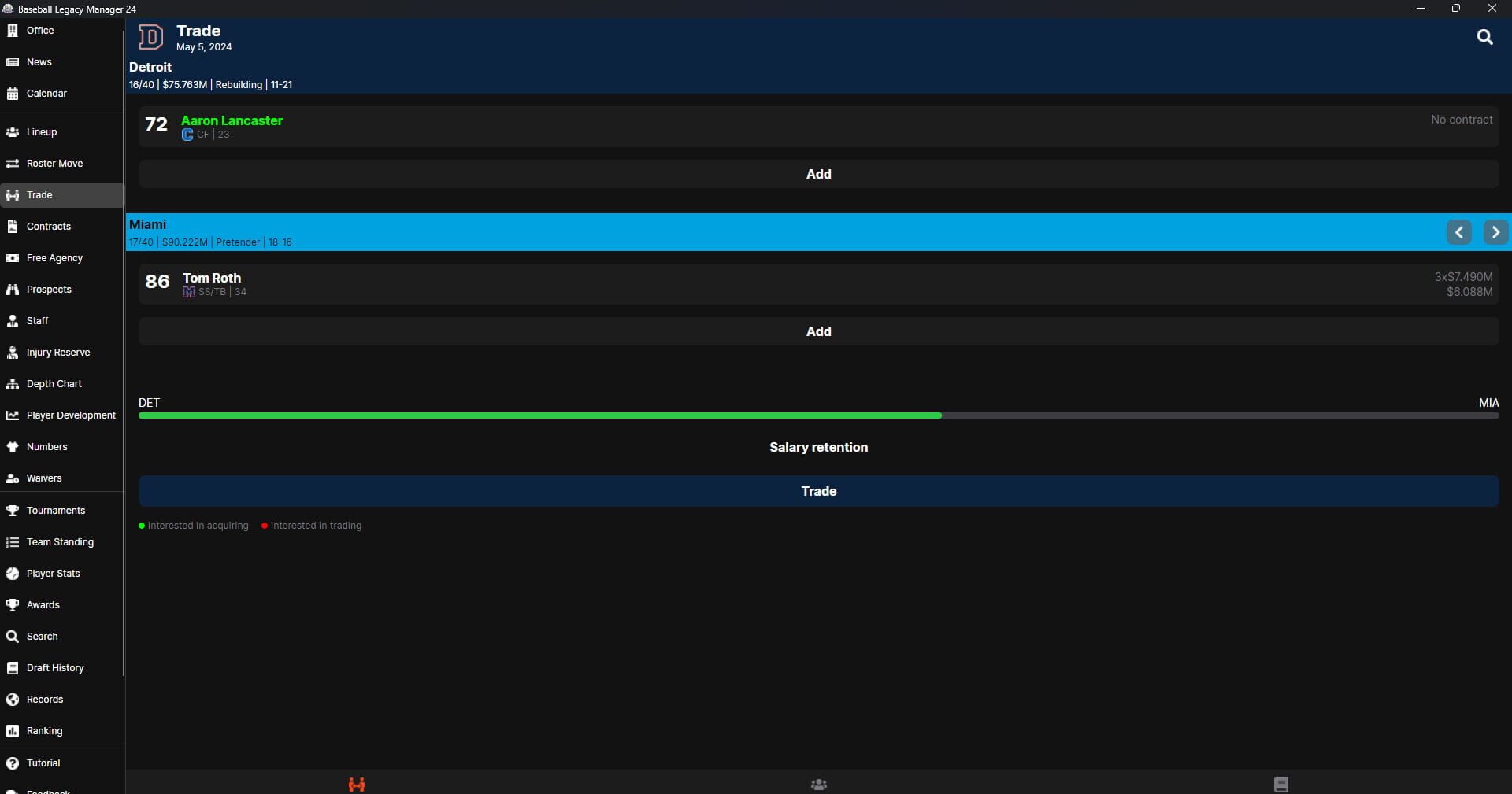 Baseball Legacy Manager 24