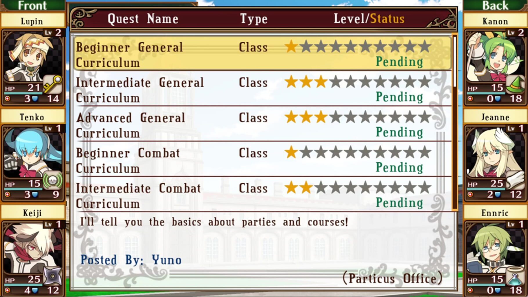 Class of Heroes 1 & 2 Complete Edition screenshot