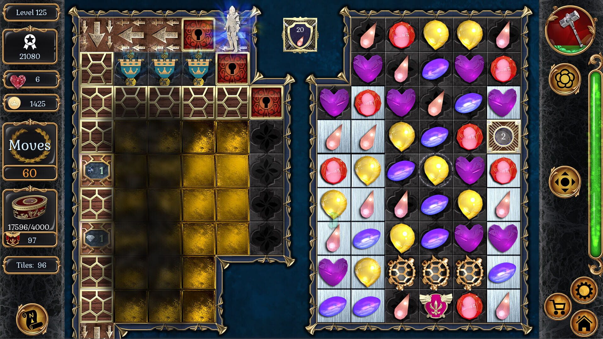 Jewel Match Origins 3: Camelot Castle - Collector's Edition - Screenshot