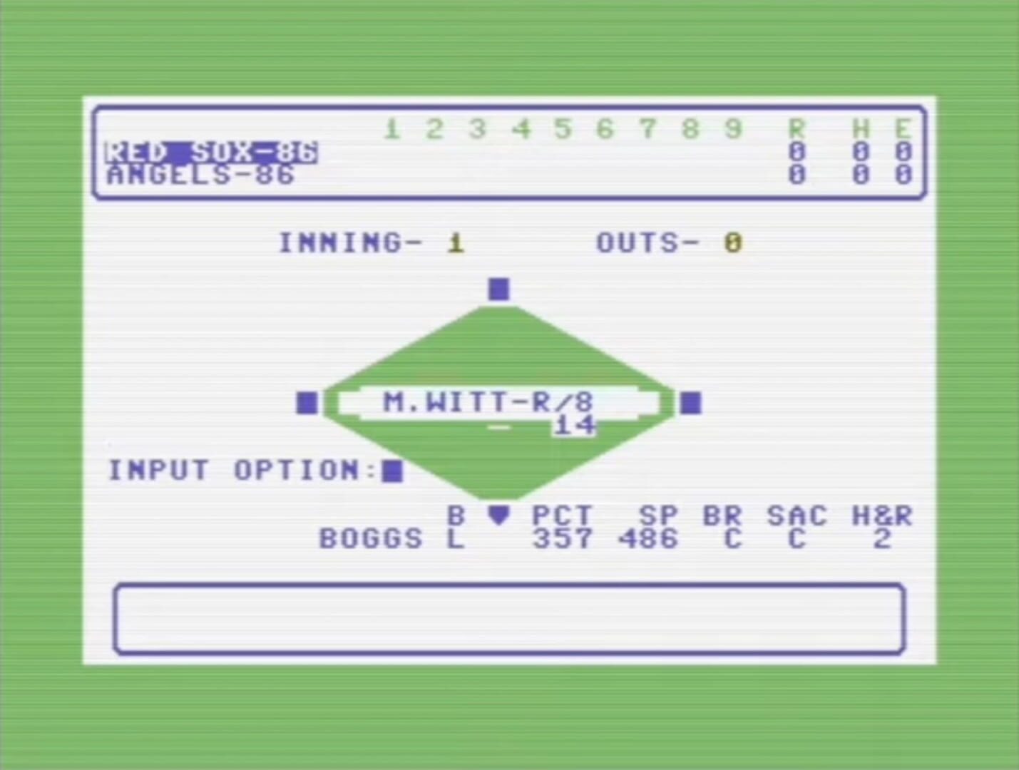 Computer Statis Pro Baseball