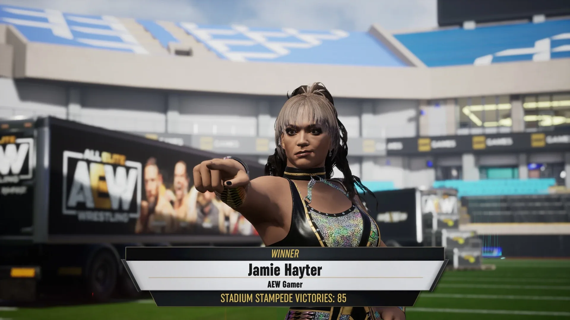 Captura de pantalla - All Elite Wrestling: Fight Forever - Hayter's Gunna Game