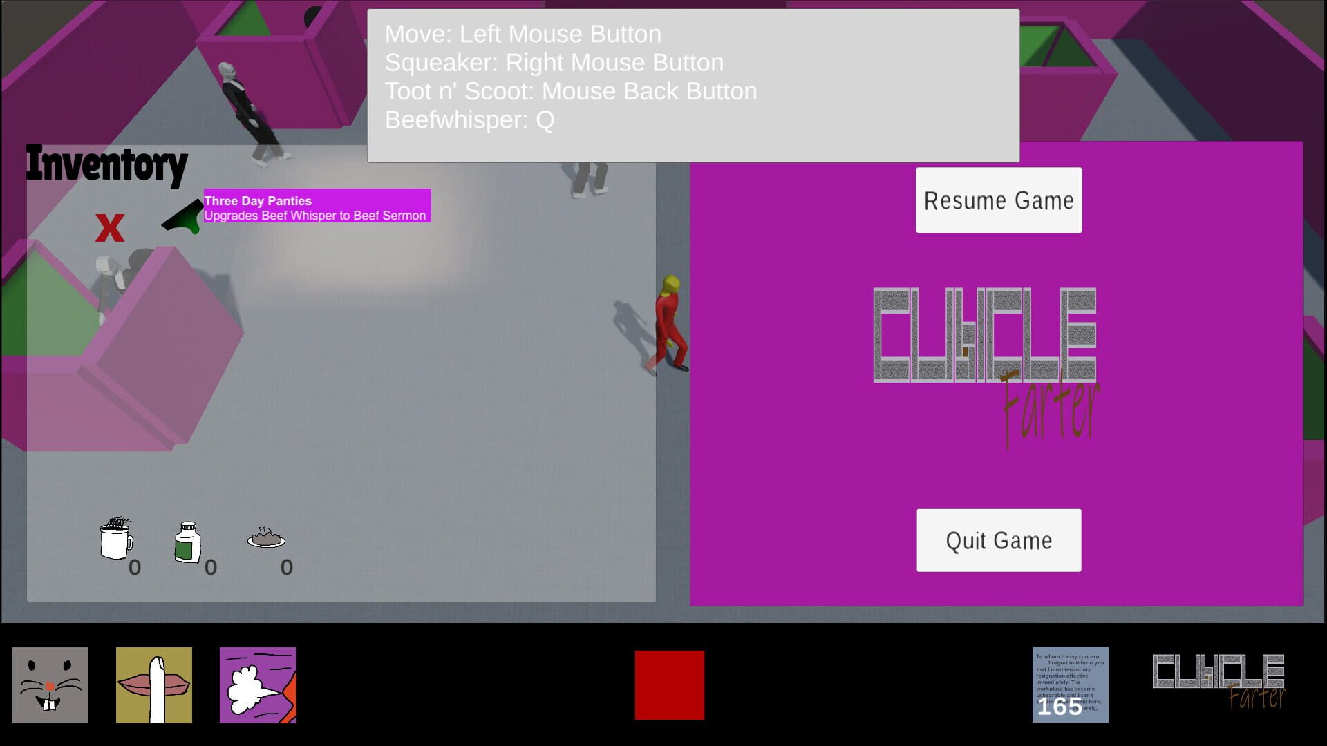 Cubicle Farter - Screenshot