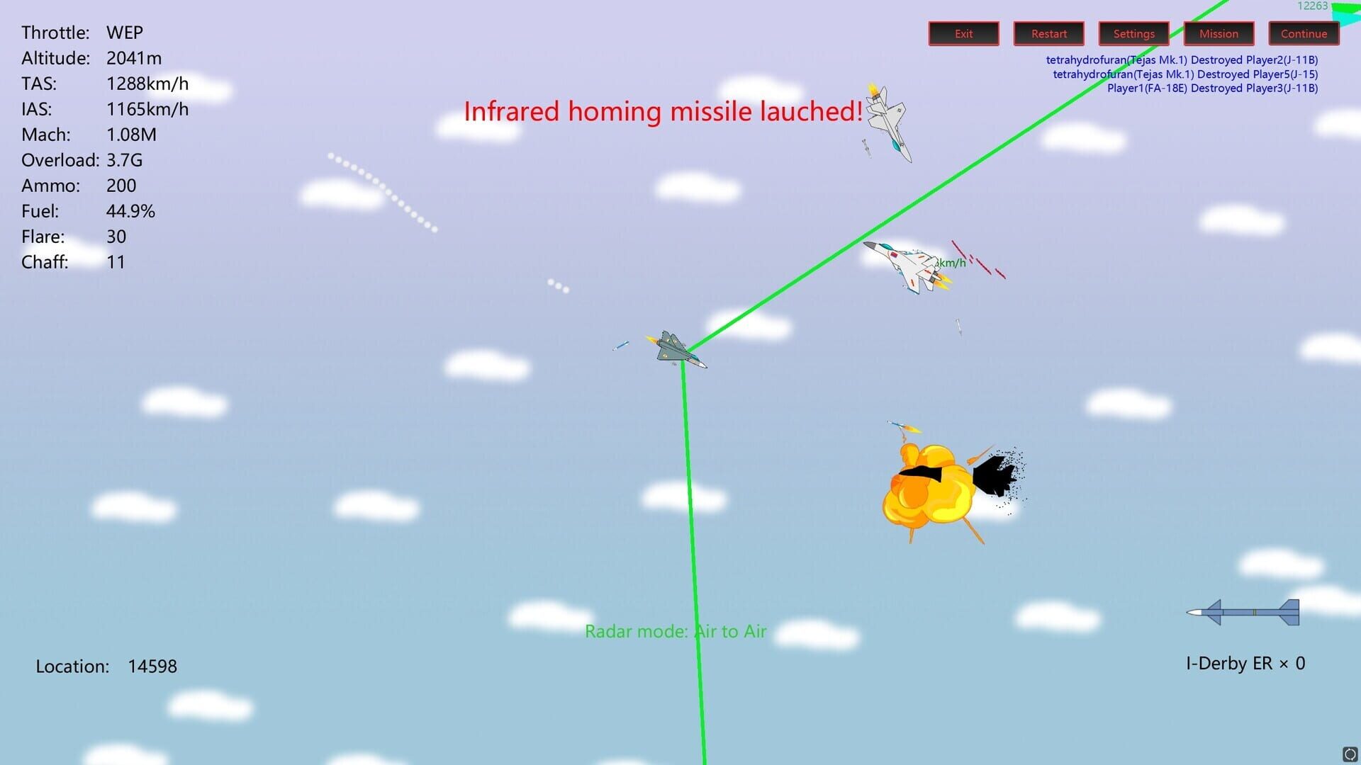 2D Dogfight: Secret Project - Screenshot