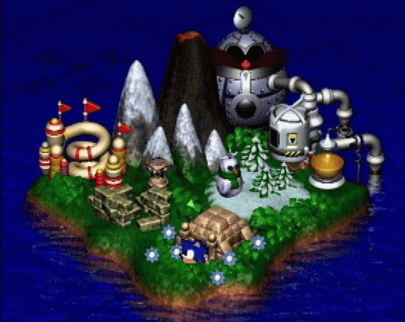 Sonic 3D Blast screenshot