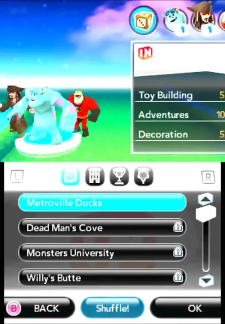 Captura de pantalla - Disney Infinity: Toy Box Challenge