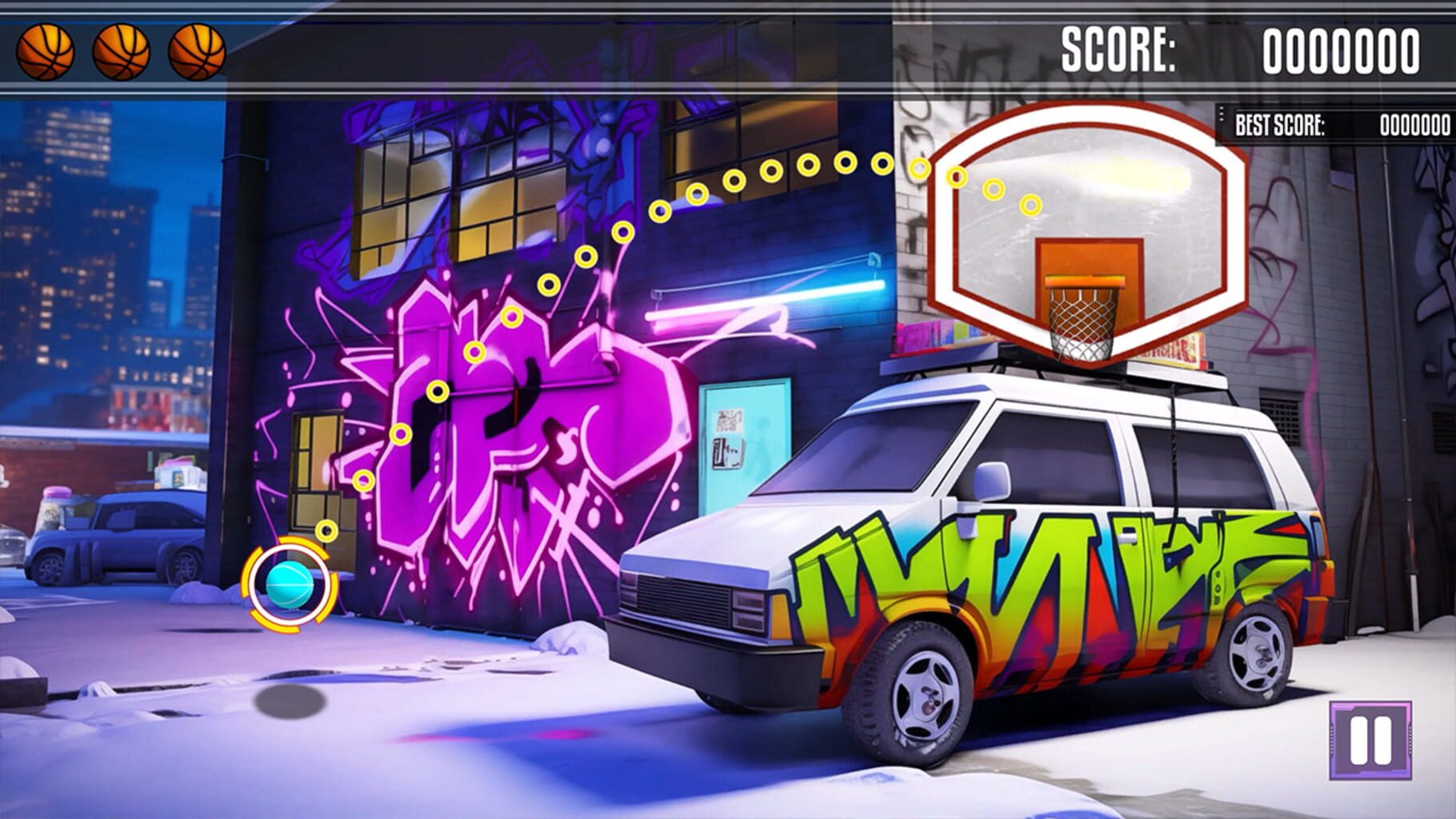 Let's Throoow! Street Basketball Simulator screenshot