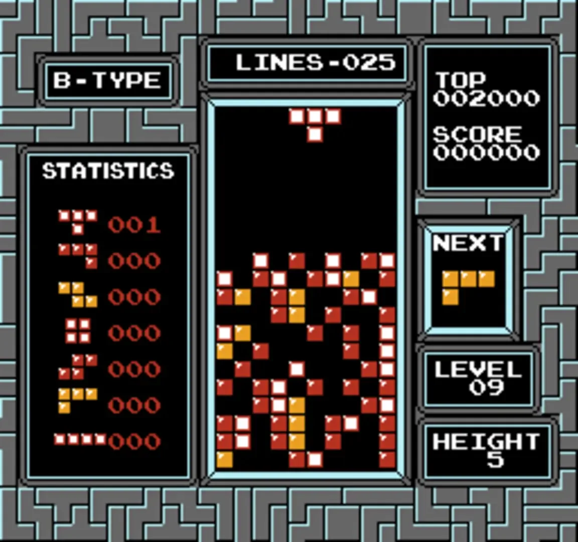 Captura de pantalla - Tetris