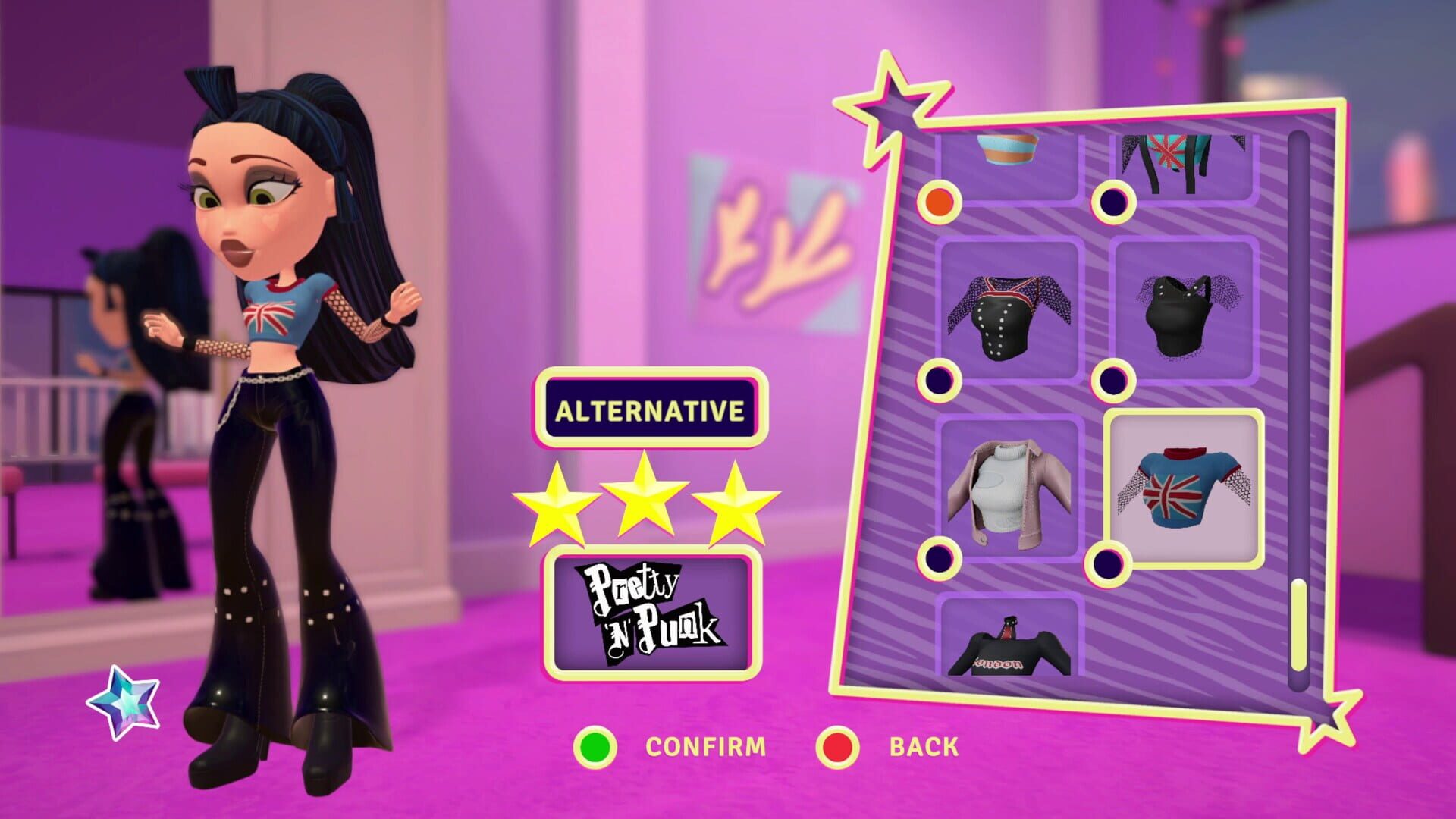 Bratz: Flaunt Your Fashion - Pretty 'N' Punk Fashion Pack - Screenshot