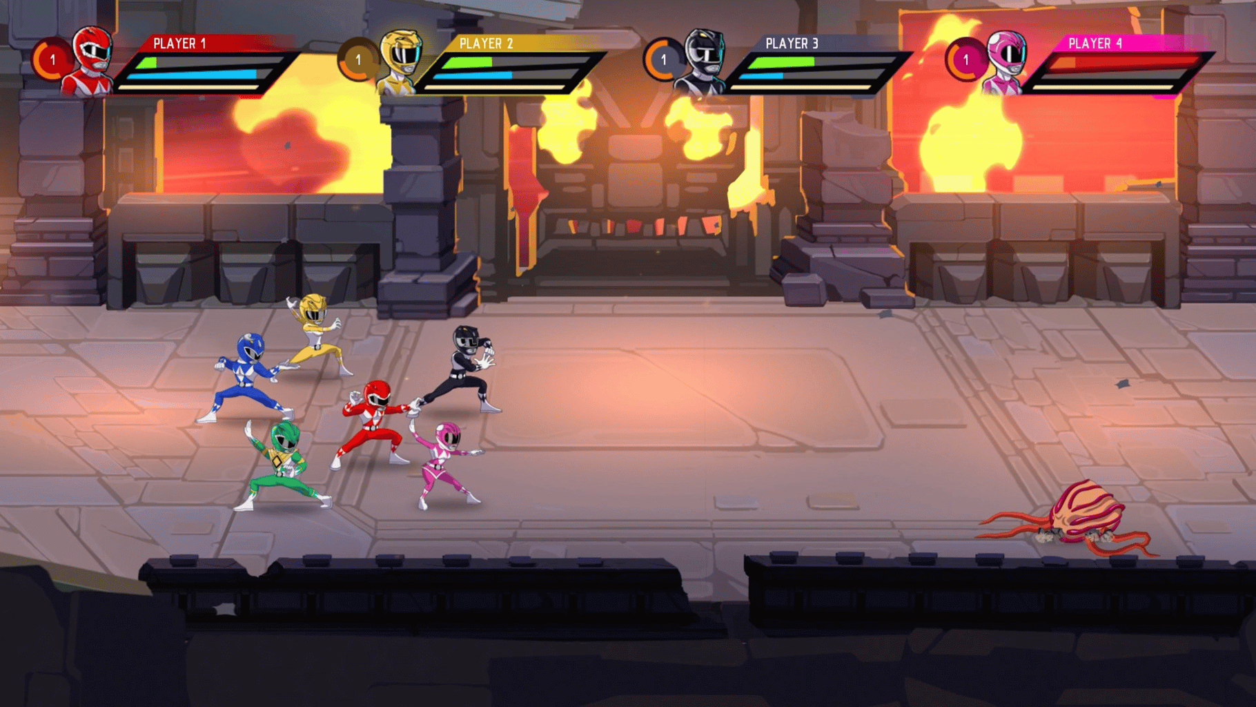 Saban's Mighty Morphin Power Rangers: Mega Battle screenshot