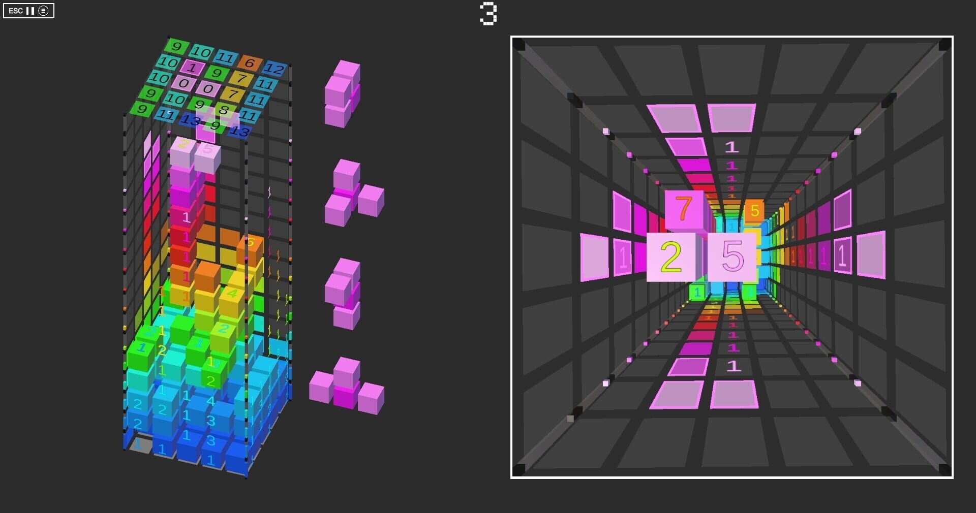 Cubic Tetris - Screenshot