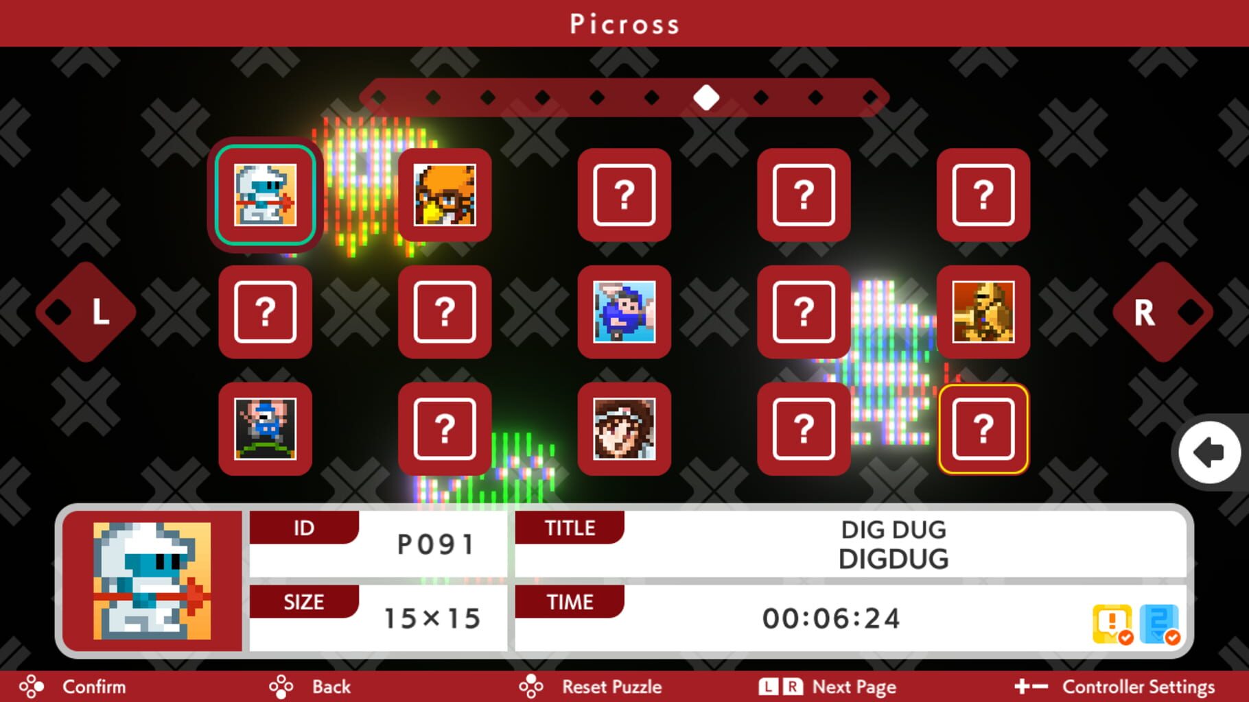 Captura de pantalla - Picross S Namco Legendary Edition