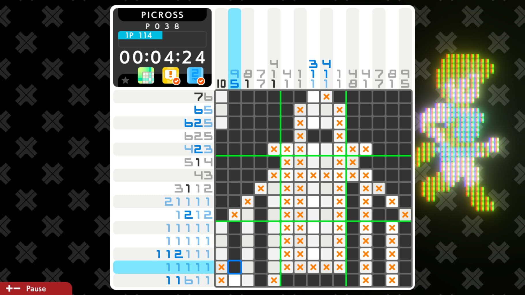 Captura de pantalla - Picross S Namco Legendary Edition