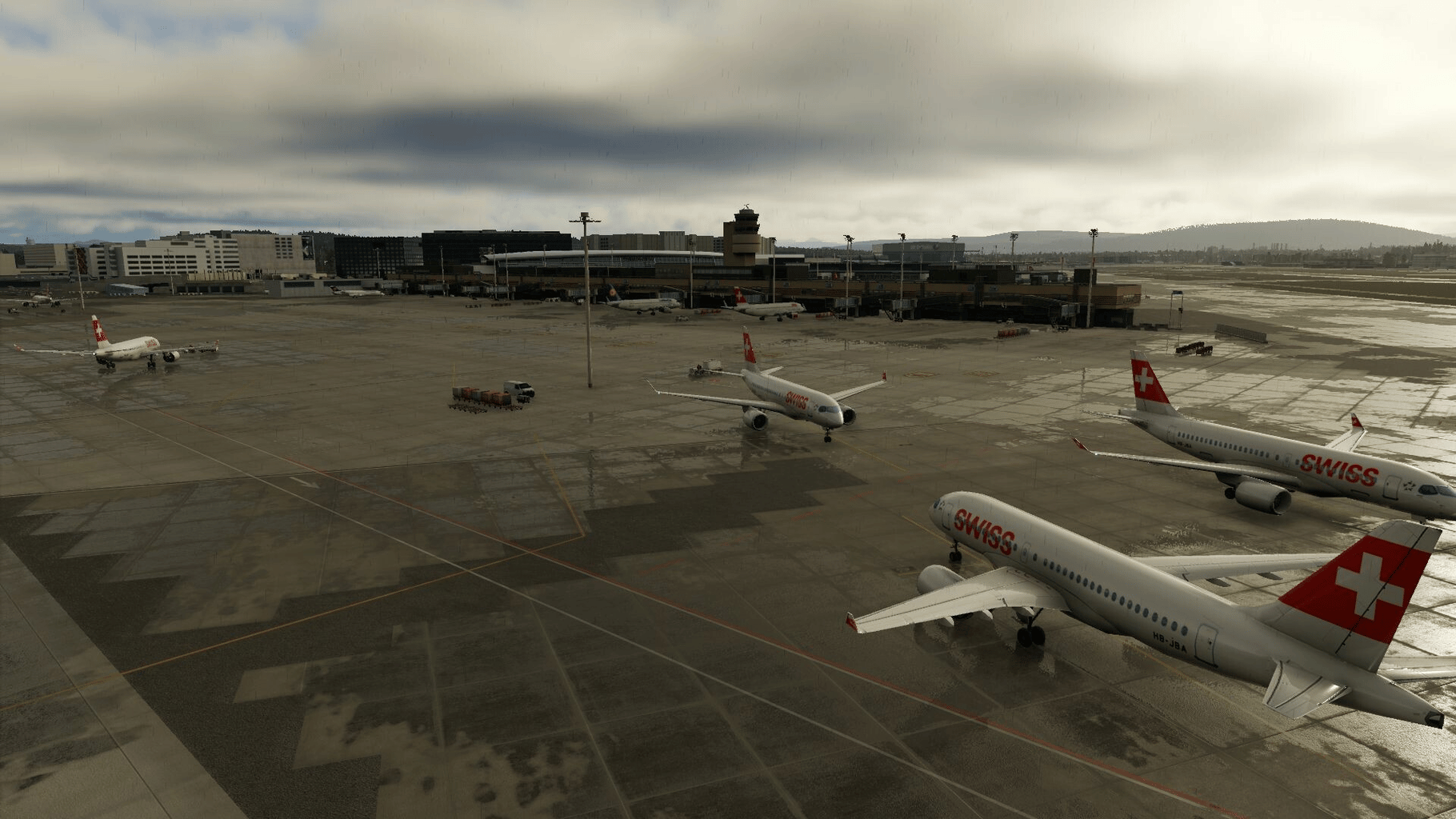 X-Plane 12: Aerosoft - Airport Zurich V2.0 screenshot