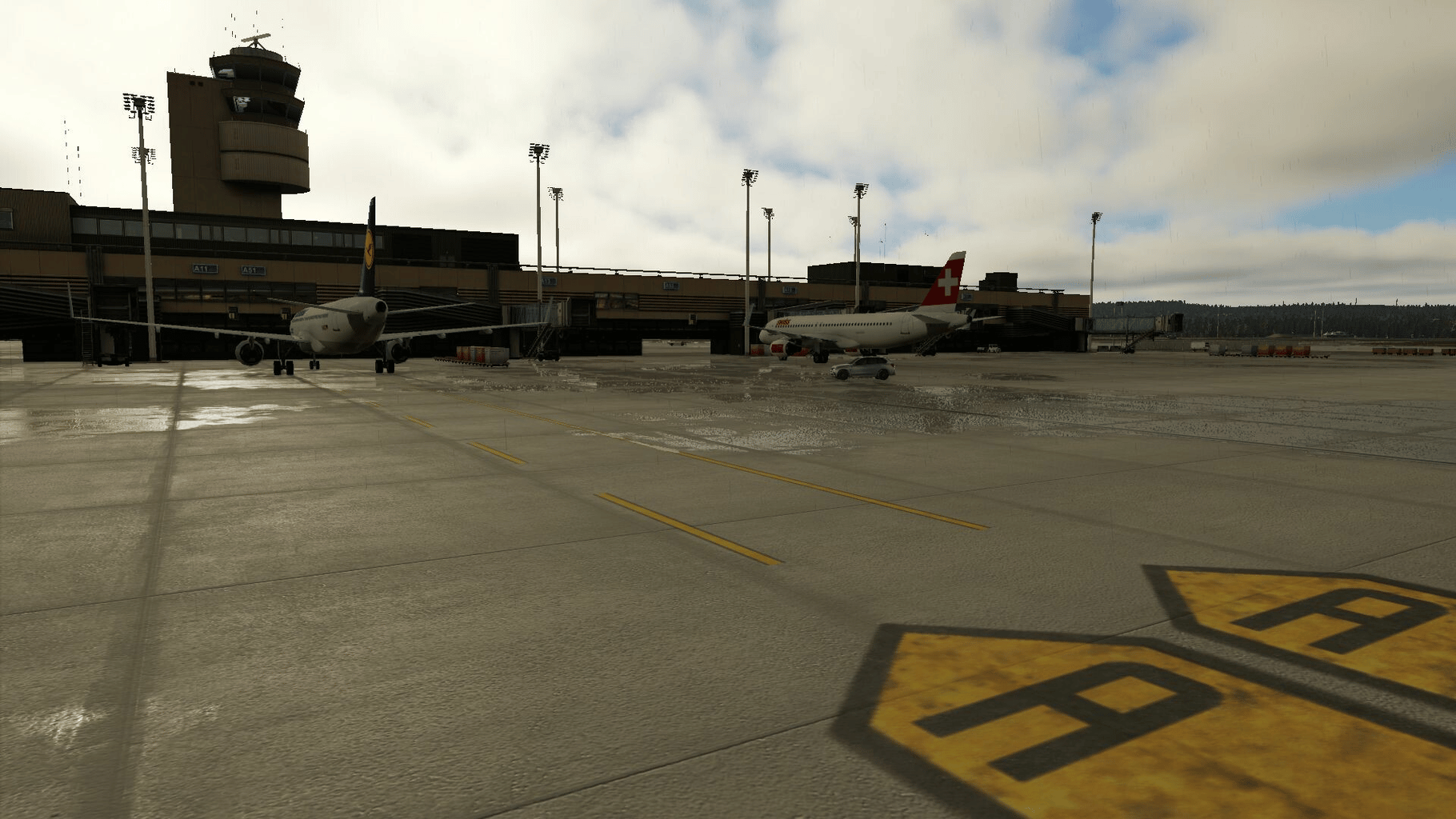 X-Plane 12: Aerosoft - Airport Zurich V2.0 screenshot