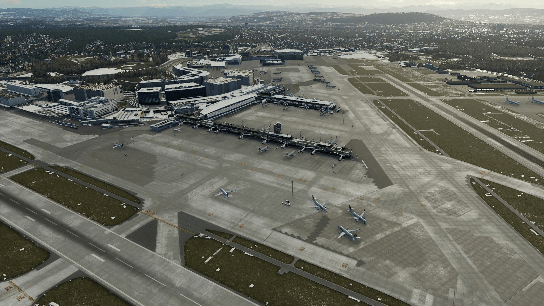 X-Plane 12: Aerosoft - Airport Zurich V2.0 screenshot