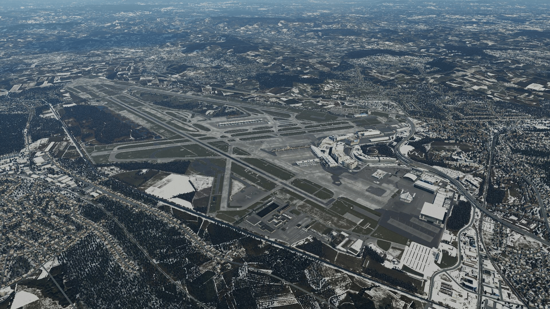 X-Plane 12: Aerosoft - Airport Zurich V2.0 screenshot