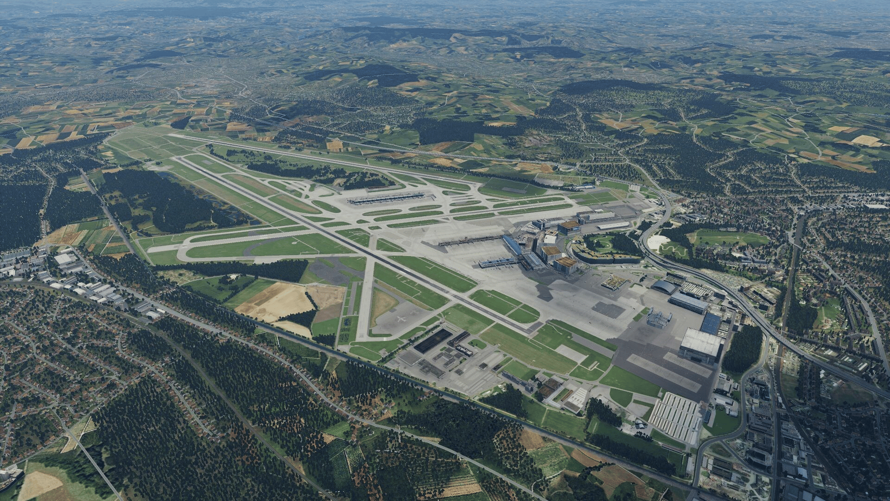 X-Plane 12: Aerosoft - Airport Zurich V2.0 screenshot