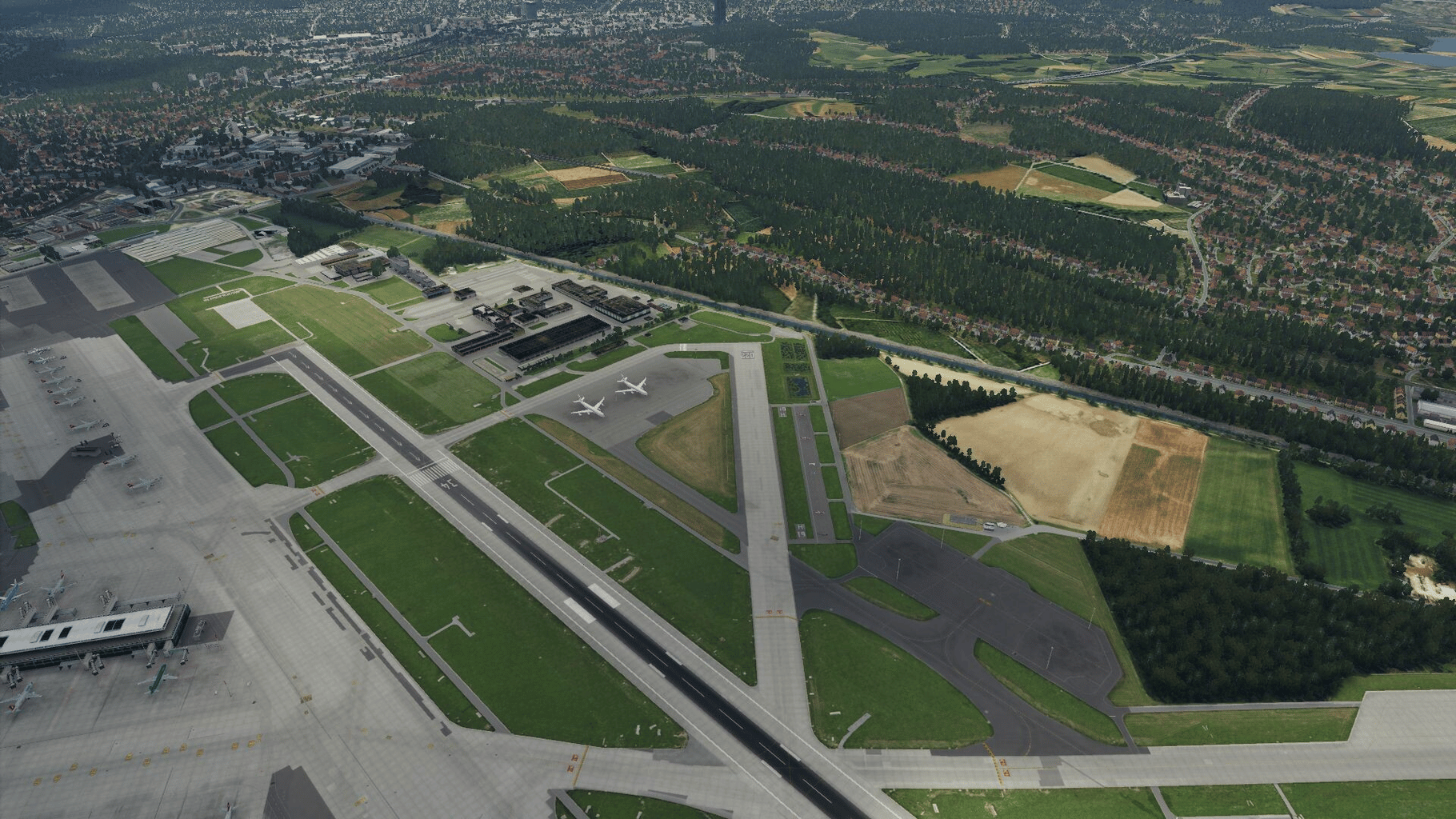 X-Plane 12: Aerosoft - Airport Zurich V2.0 screenshot