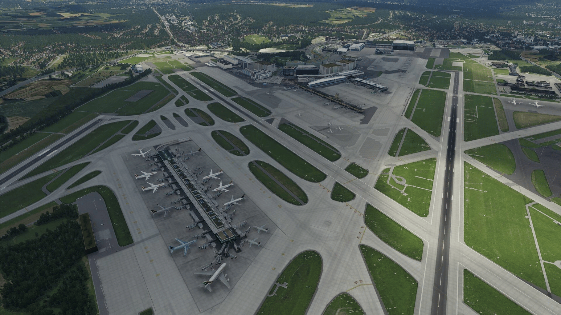 X-Plane 12: Aerosoft - Airport Zurich V2.0 screenshot