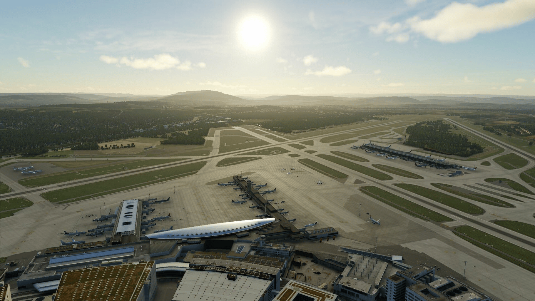 X-Plane 12: Aerosoft - Airport Zurich V2.0 screenshot