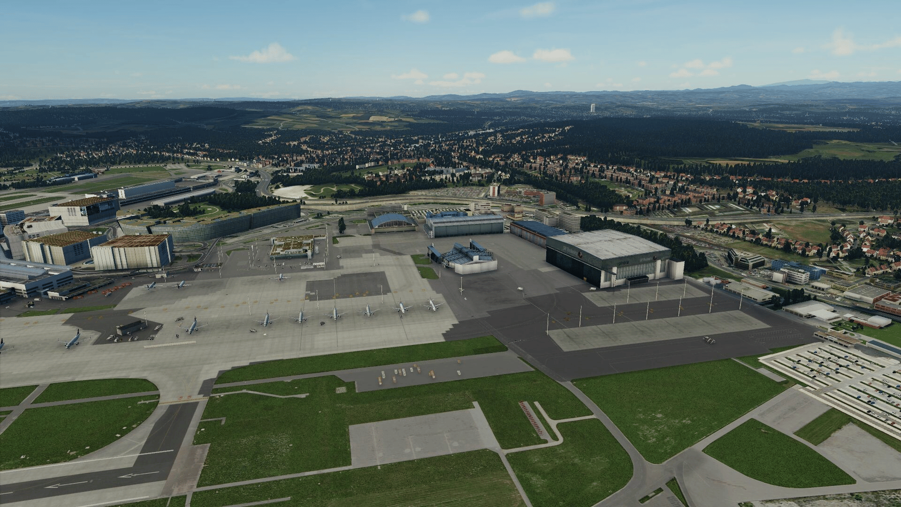 X-Plane 12: Aerosoft - Airport Zurich V2.0 screenshot