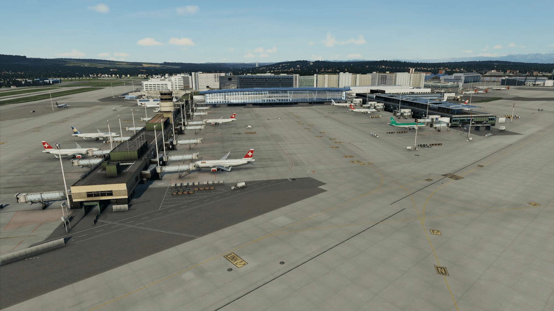 X-Plane 12: Aerosoft - Airport Zurich V2.0 screenshot