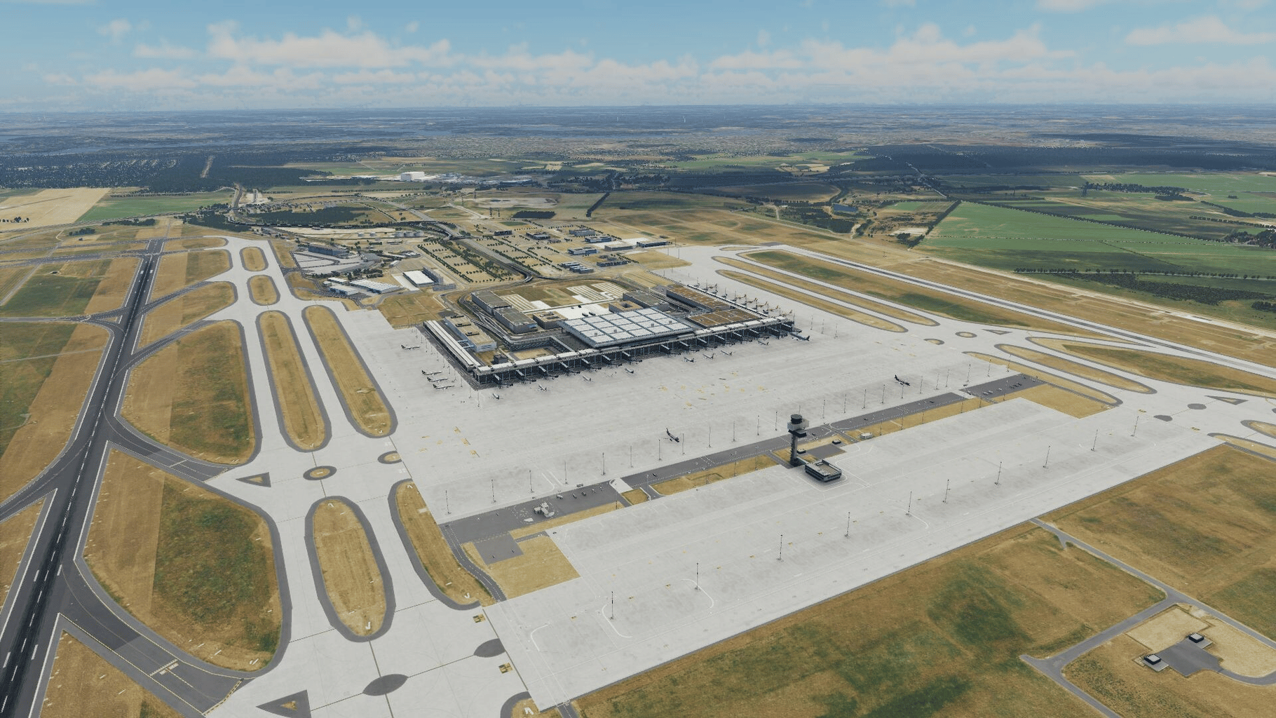 X-Plane 12: Aerosoft - Airport Berlin Brandenburg V2 screenshot