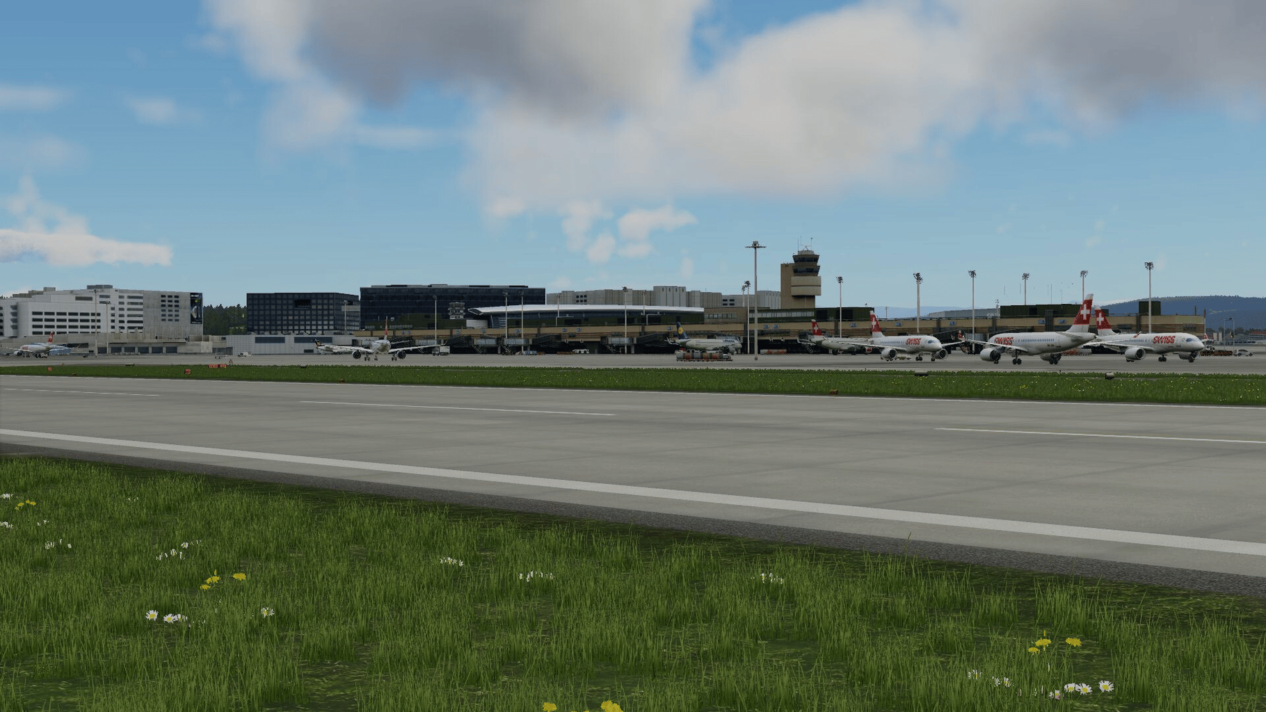 X-Plane 12: Aerosoft - Airport Zurich V2.0 screenshot