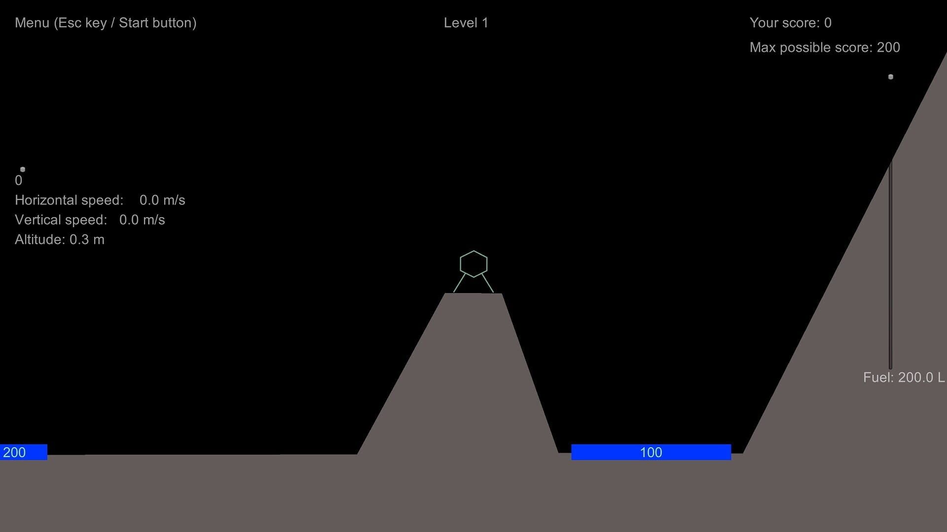 Lunar Lander Redux - Screenshot