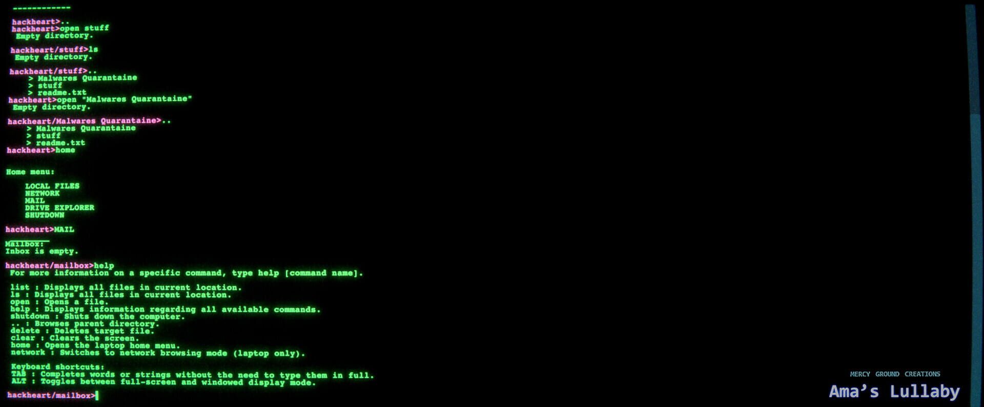 Ama's Lullaby - Screenshot