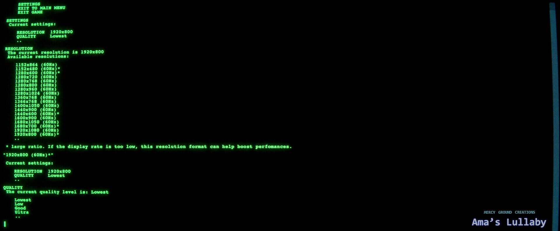 Ama's Lullaby - Screenshot
