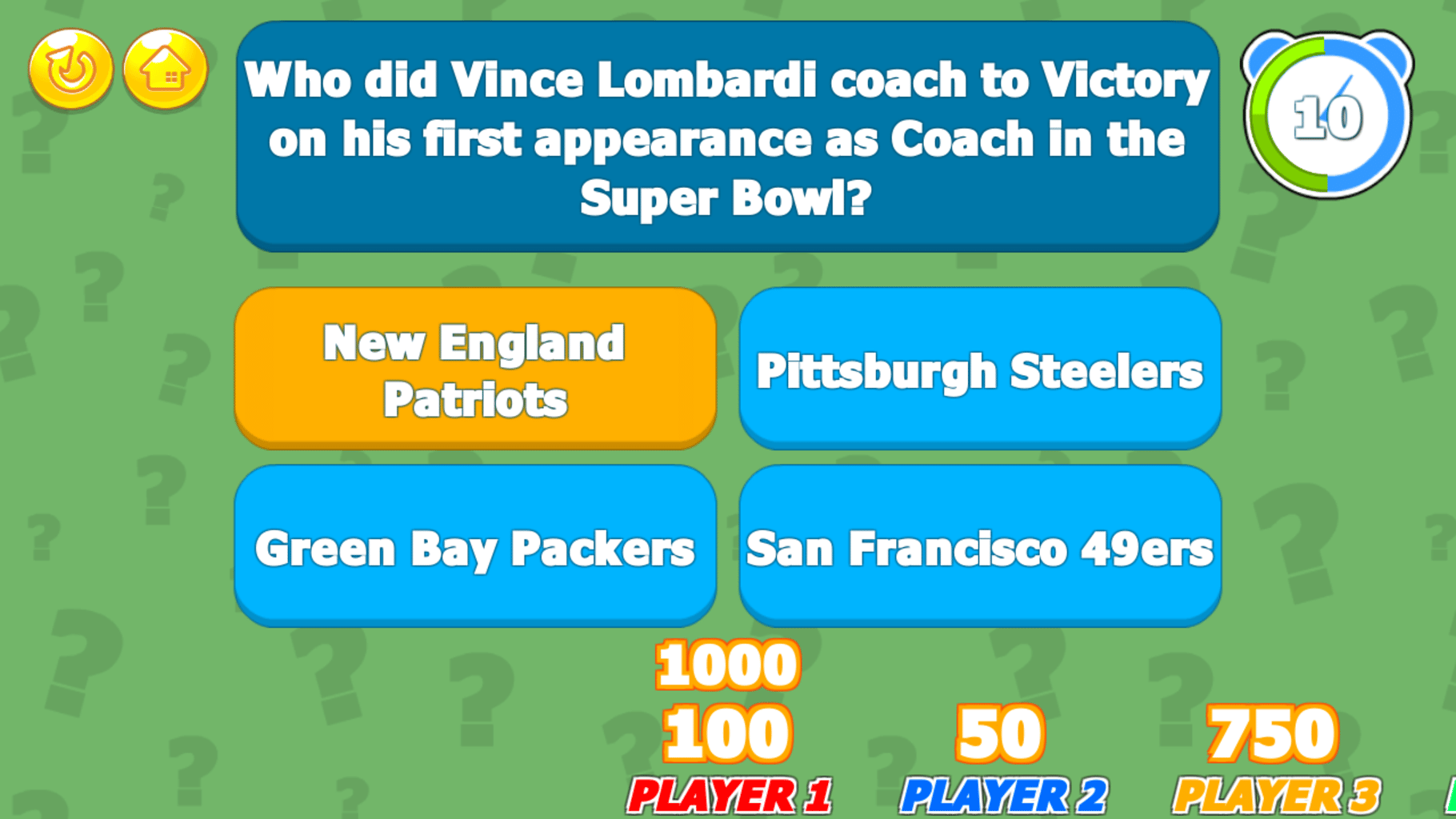 Super Bowl Trivia Challenge screenshot