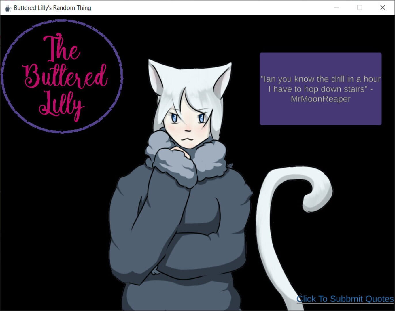 ButteredLilly's Random Quotes & Avatar Remote - Screenshot