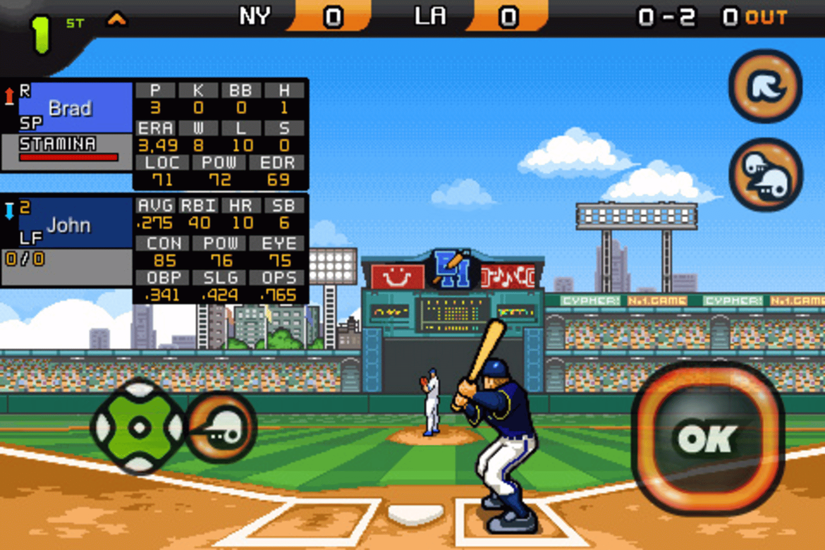 9 Innings: Pro Baseball 2009 screenshot