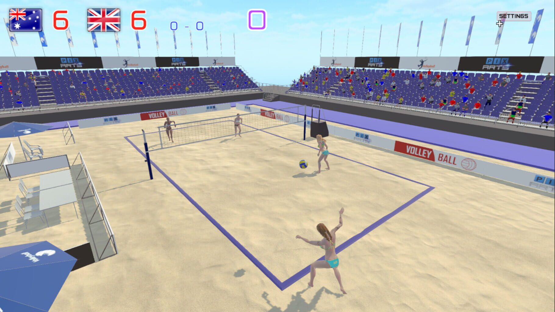 Captura de pantalla - Summer Games Beach Volley