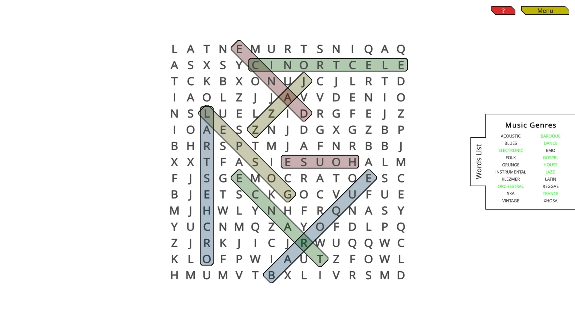Woohoo!: Game - WordSearch