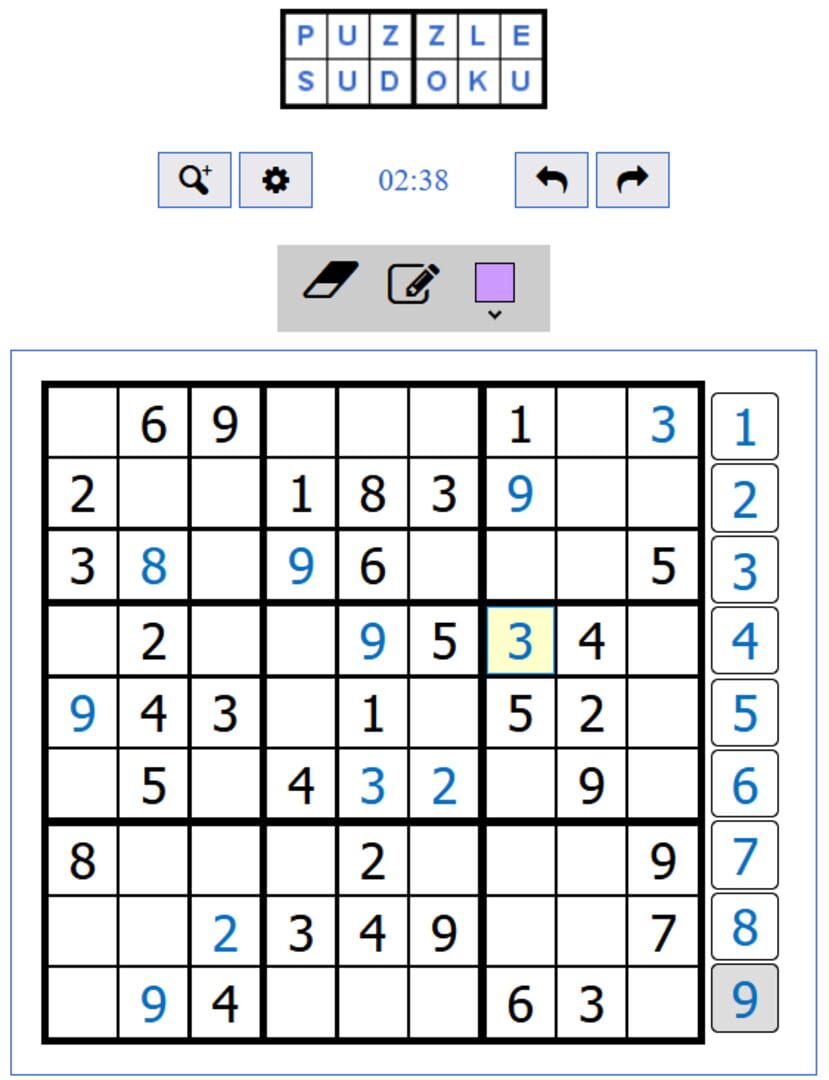 Puzzle Sudoku - Screenshot