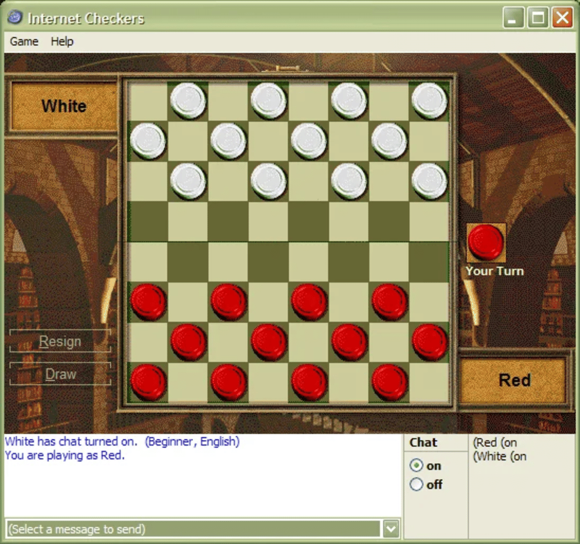 Internet Checkers screenshot