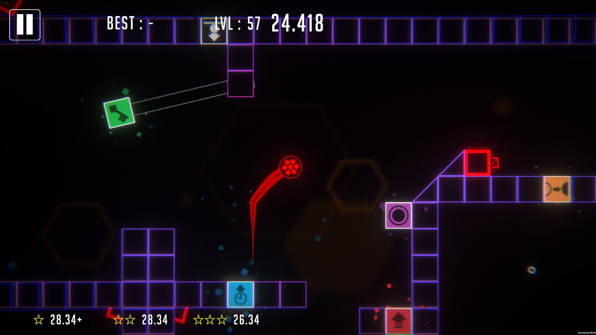 Neon Puzzle Ball - Screenshot