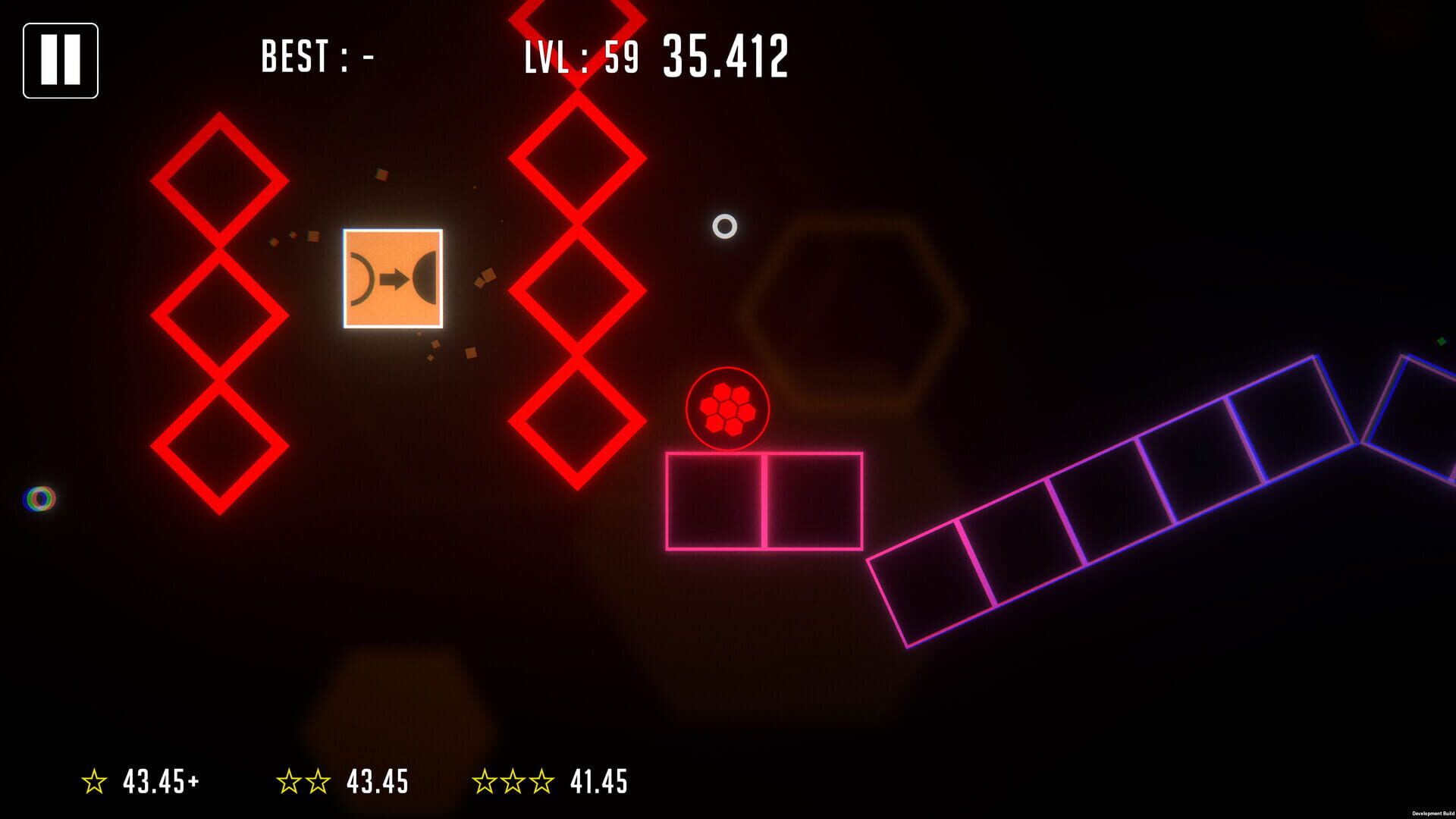 Neon Puzzle Ball - Screenshot