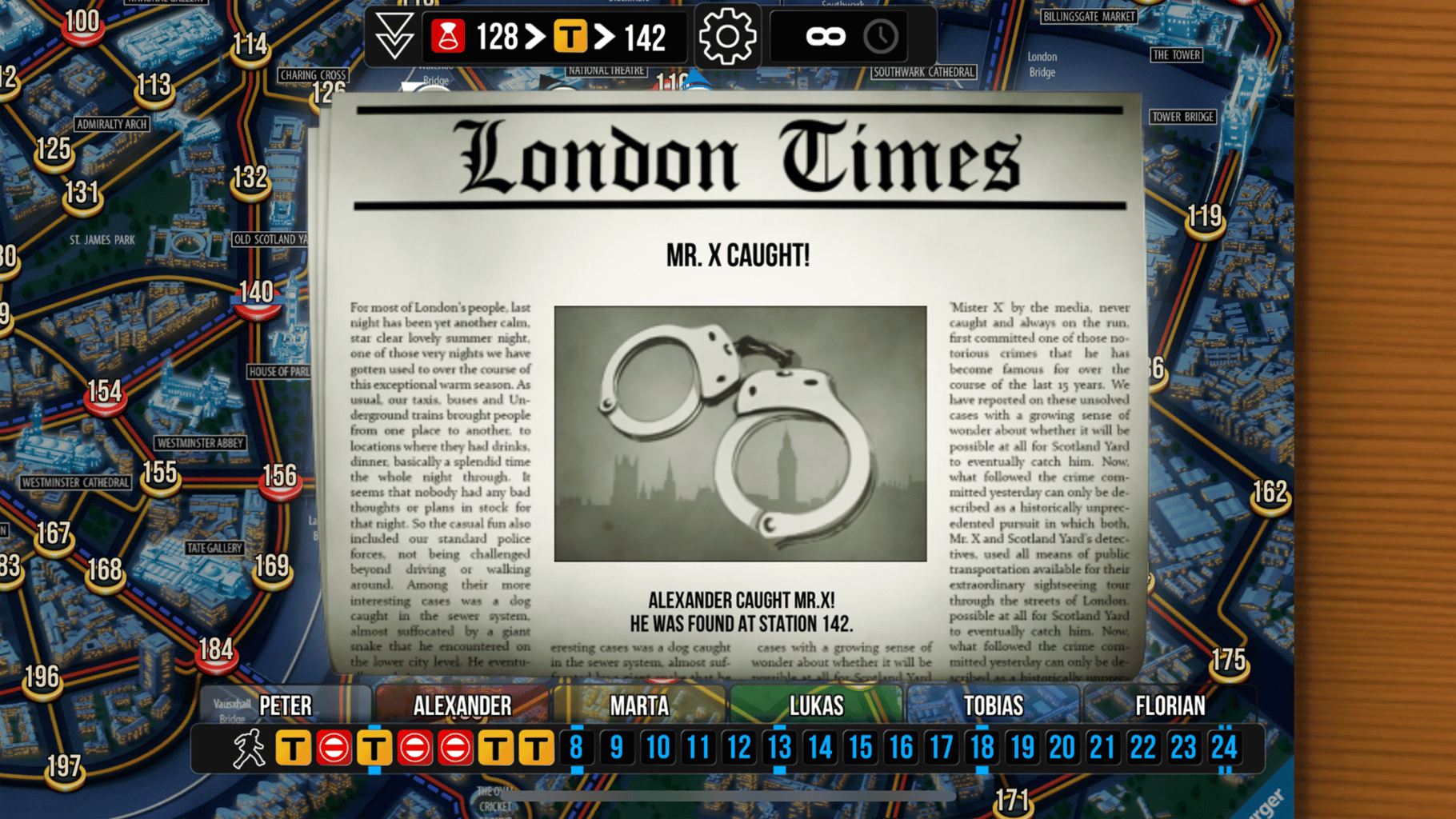 Scotland Yard screenshot