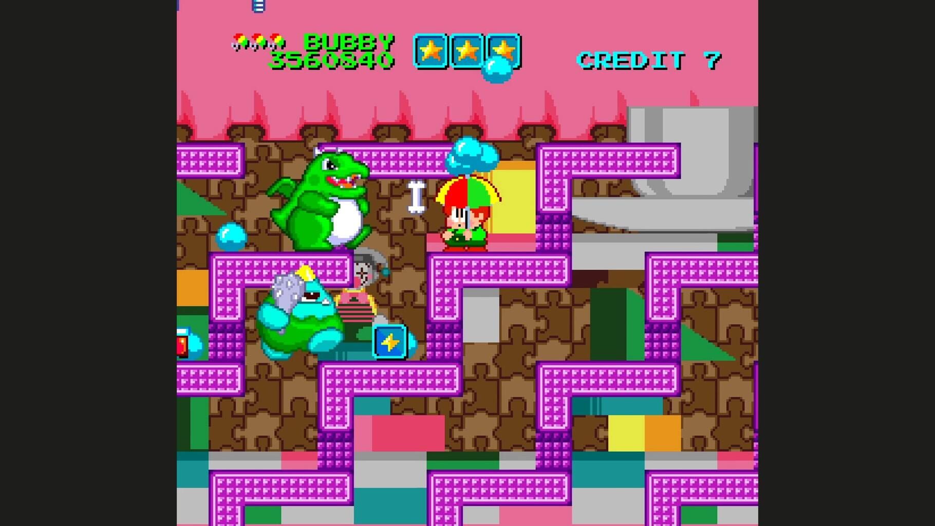 Captura de pantalla - Parasol Stars: The Story of Bubble Bobble III