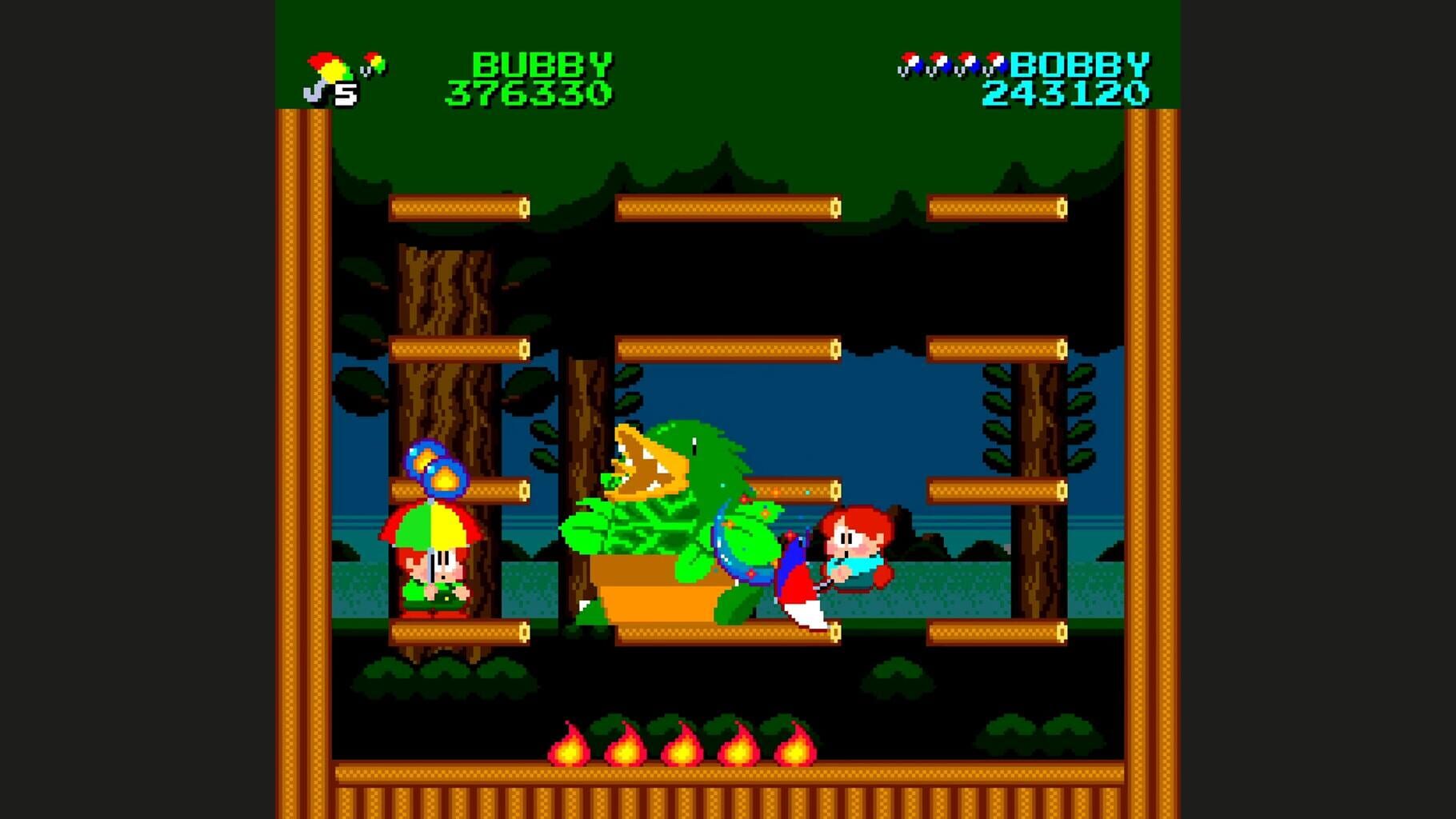 Captura de pantalla - Parasol Stars: The Story of Bubble Bobble III