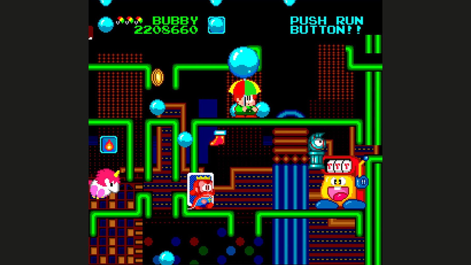 Captura de pantalla - Parasol Stars: The Story of Bubble Bobble III