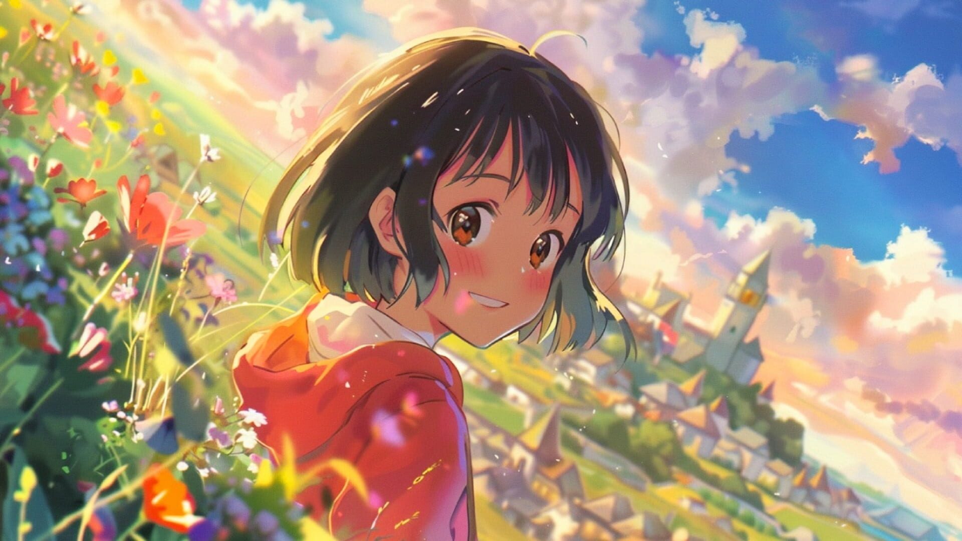 Rainbow Ascend: Anime Girls Go Up screenshot