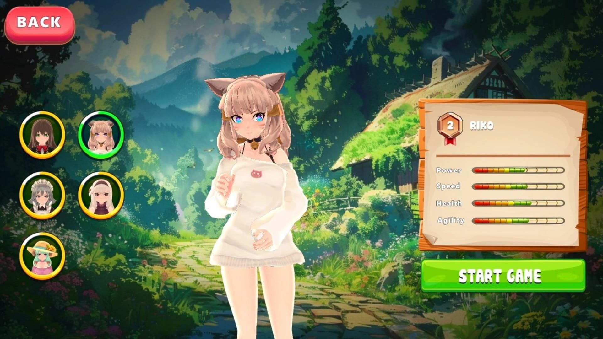 Rainbow Ascend: Anime Girls Go Up screenshot