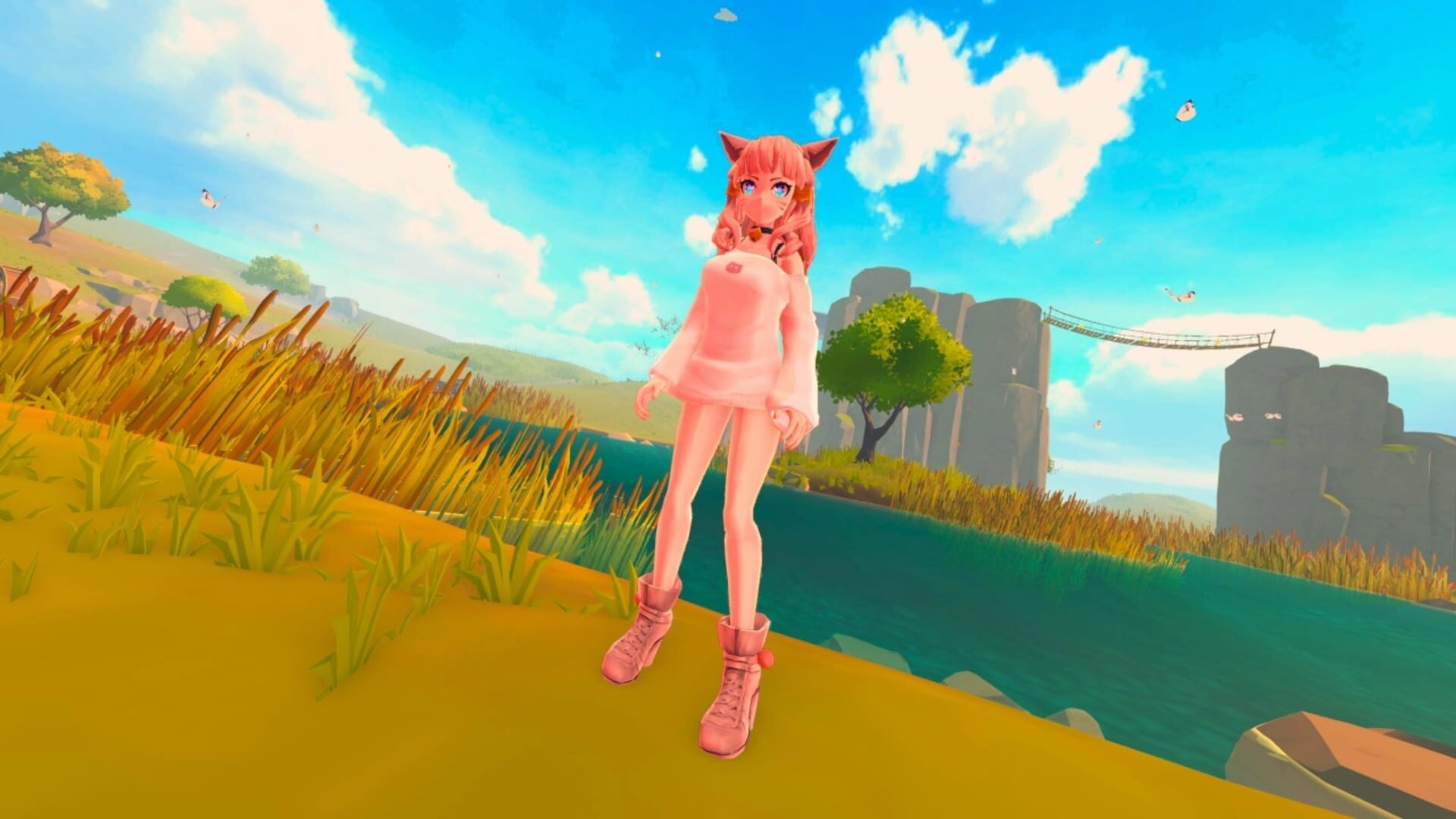 Rainbow Ascend: Anime Girls Go Up screenshot